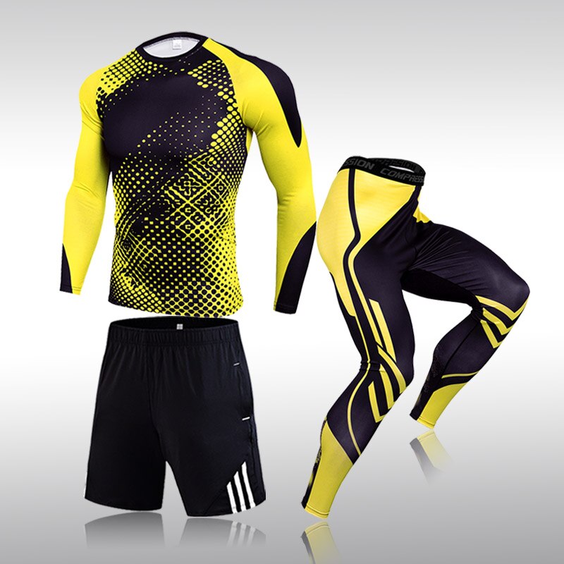 Gym Men's Running Fitness Sportswear Athletic Physical Training Clothes Sports Suits Workout Jogging Rashguard Husband