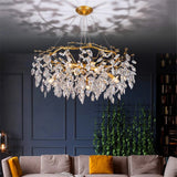 Nordic Luxury Crystal LED Chandelier Lighting Home Decoration LOFT Villa Chandeliers Living Room Hotel Art Indoor Decor Lighting