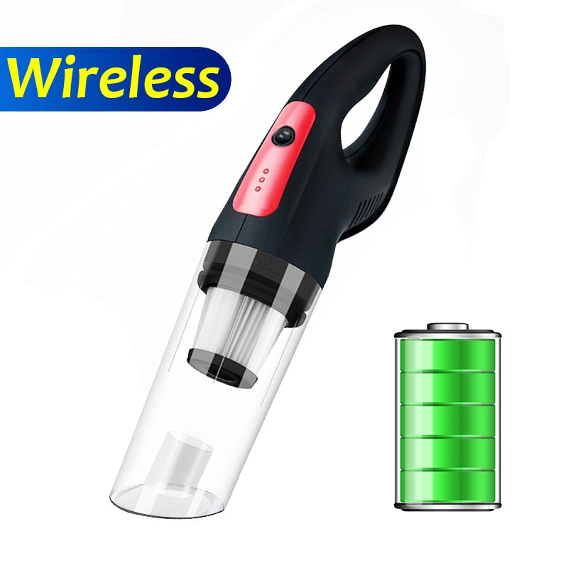 Wireless Wired Car Vacuum Cleaner Handheld Auto Interior Vaccum Cleaner Rechargeable Cordless Dust Cleaner for Car Home Pet