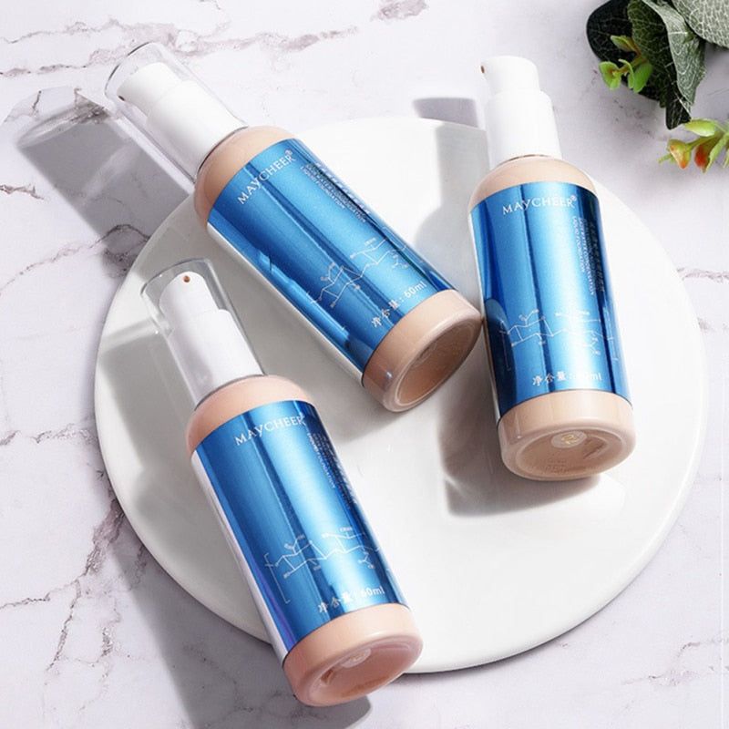 New 60ML Hyaluronic acid bb cream skin care liquid foundation for Whitening Brightening Hydrating Concealer Dry Skin foundation