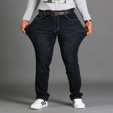 black plus size XL stretch jeans men's  48 46 44 42 40 38