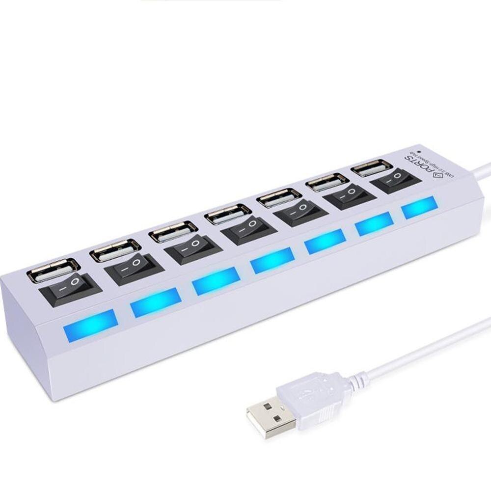 USB HUB 20.HUB USB Splitter Multi USB 2.0 HUB USB 4/ with Accessories Hab 7 PC Power Multiport For Computer Adapter Port A4J4