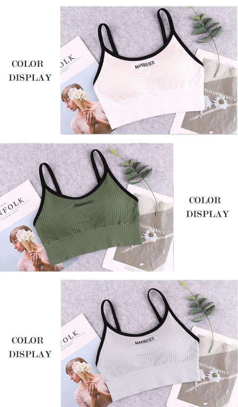 New Sports Bra For Women Gym Sexy Crop Top Bra Women Cotton Underwear Soft Comfort Tube Tops Female Brassiere Tops For Girls