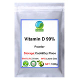 Vitamin D Powder Vitamin D 10000 Iu Supplement for Health 99% Vitamin D Powder Promote Calcium Absorption Reduce Prostate Cancer