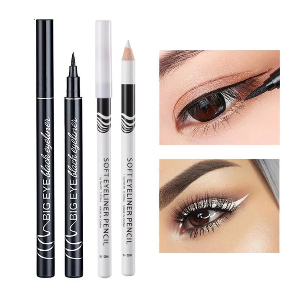 Liquid Eyeliner Pen White Eye Liner Pencil Long Lasting Waterproof Women Big Eye Makeup Cosmetics 1Pcs Eyeliner Pens