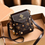 Fashion Women Pattern Shoulder Bag Hardware Chain Strap Color Block Messenger Handbag Composite Crossbody Bag Waist Bag