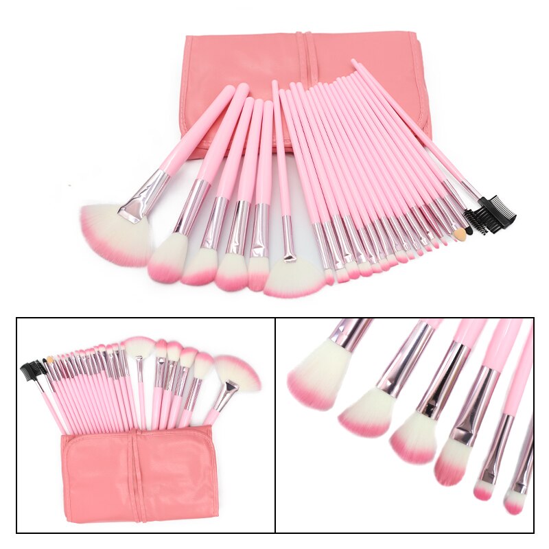 24PCS Professional Make-Up Brushes Set For Eyebrows Foundation Powder Brush Eyeshadow Eyelash Brushes Cosmetics for Face