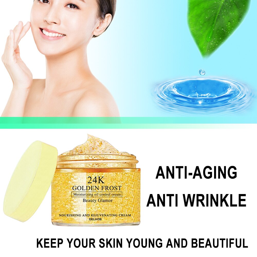 50/30/20g 24K Gold Serum Face Cream Collagen Anti-Wrinkle Deep Hydration Anti-Aging Firming Protein Cream Face Care Moisturizer