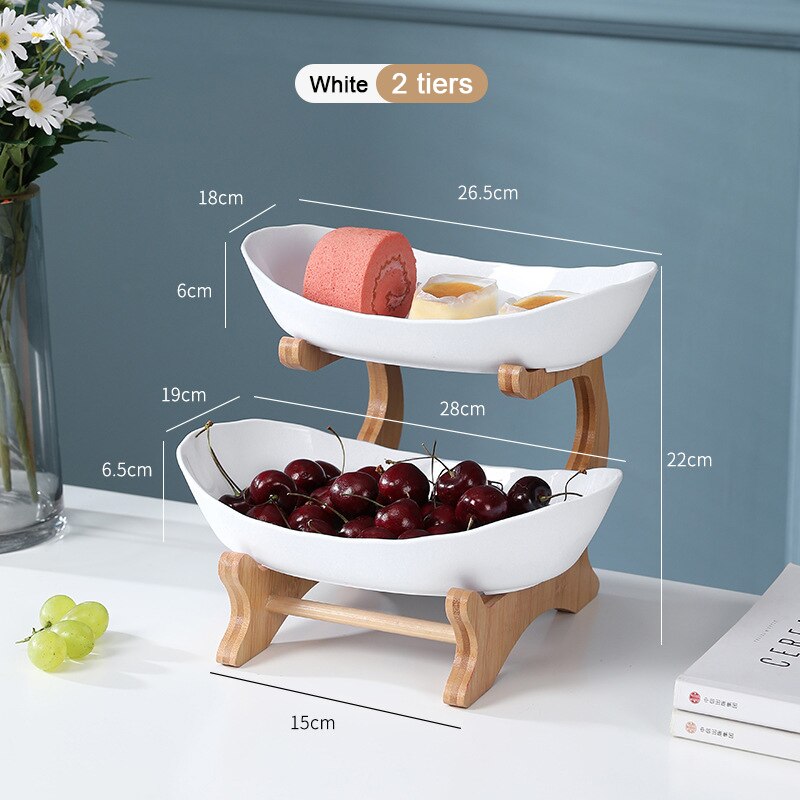 Three-layer Living Room Home Plastic Fruit Plate Snack Plate Creative Modern Dried Fruit Fruit Basket Plastic Candy Dish