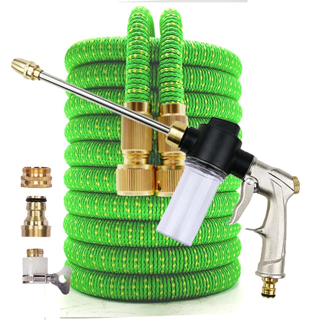 Retractable Hose Extensible Garden Hose Shrinks Flexibele Tuinslang Irrigation Computer Car Wash Water Pipe Spray Washing Foam