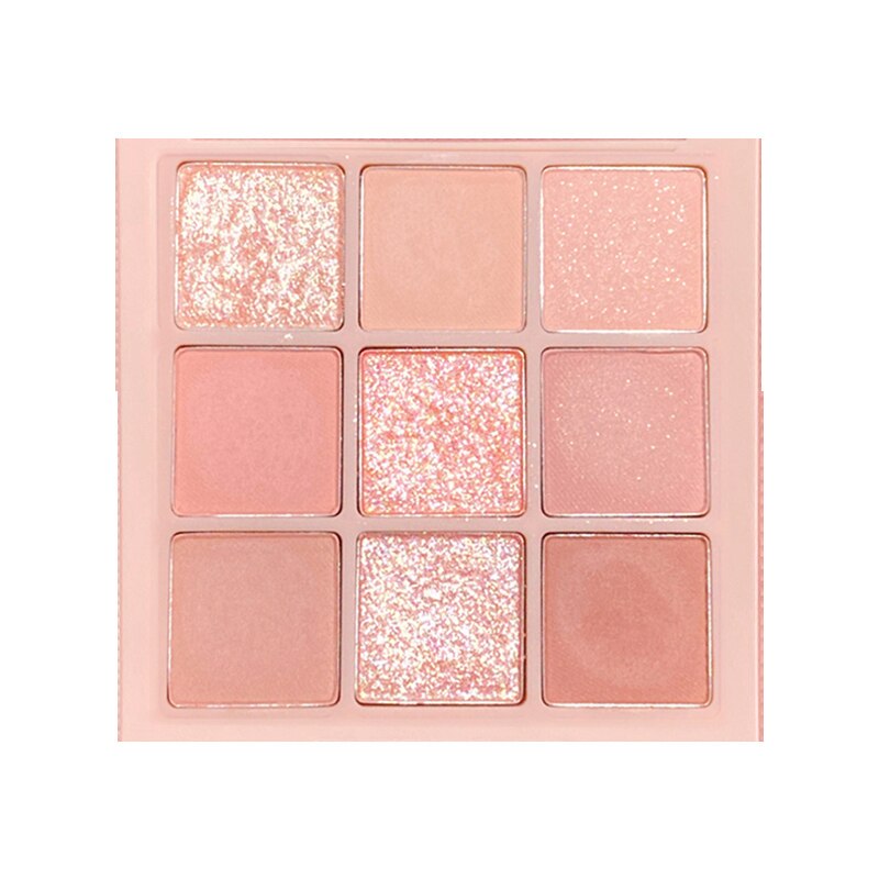 DIKALU Milk Tea Nine-color Eyeshadow Palette Pearly Matte Nine-Gong Pearlescent Waterproof Lasting Eyeshadow Palette Make Up