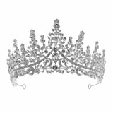 Gorgeous Silver Color Crystal Bridal Jewelry Sets Fashion Tiaras Crown Earrings Choker Necklace Women Wedding Dress Jewelry Set