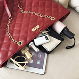 Buylor Luxury Handbags Women Bags Designer PU Leather Large Capacity Handbag Brand Chain Shoulder Messenge Office Lady Bag