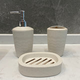 3Pcs/Set Wheat Straw Soap Dispenser Toothbrush Holder Soap Box Washroom Suit Bathroom Accessories