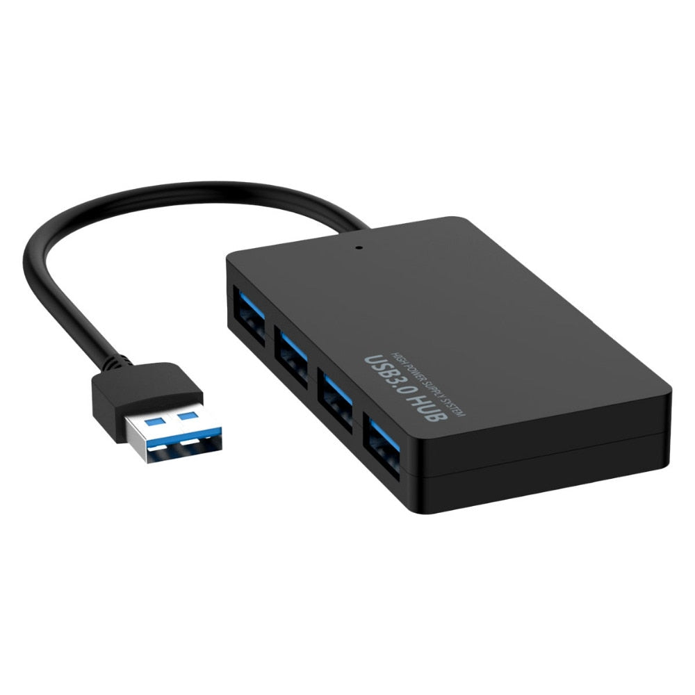 Adapter For Laptop PC High Speed USB 3.0 Hub External 4 Ports Adapter Splitter USB Expander Computer Accessories