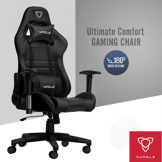 Furgle Office Chair Swivel Gaming Chair Computer Chair with High Back Game Chairs PU Leather Seat for Office Chair Furniture