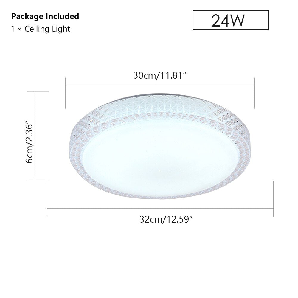 Modern Ultra Thin LED Ceiling Light 24/48W Modern Surface Mounted Led Ceiling Lamp for Living Room Bedroom Lighting Fixture