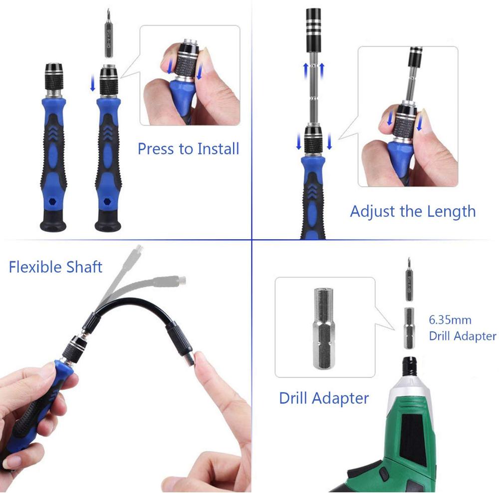 81 in 1 CR-V Screwdriver Set with Magnetic Driver Kit, Professional Electronics Repair Tool Kit Precision Screwdriver Set