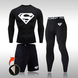 Tracksuit Men Sports Suit Gym Fitness Compression Clothes Running Jogging Sportwear Exercise Workout Rashguard Tights