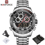 NAVIFORCE Top Brand Luxury Mens Quartz Gold Watches Men Sport Waterproof Man Wristwatch Chronograph Male Clock Relogio Masculino