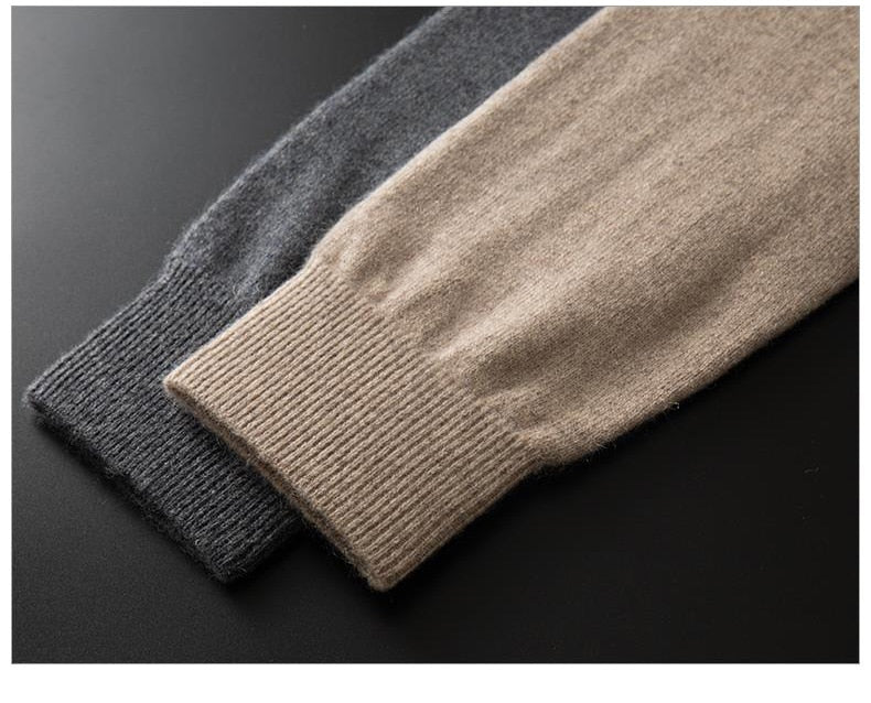 Men 100 Cashmere Sweater 2021 Men's Casual Winter Knit Warm Men Half Turtleneck Pullover Coat Outerwear Mens Sweaters And Pullo