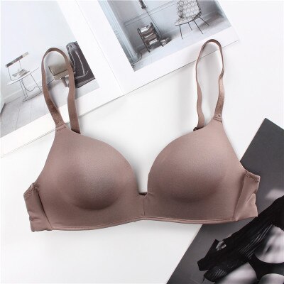 Seamless Bras for Women Push Up Bra No Wire Brassiere A B Cup Underwear Sexy Bra Three Quarters 3/4 Cup Lingerie Thin Soft Sexy