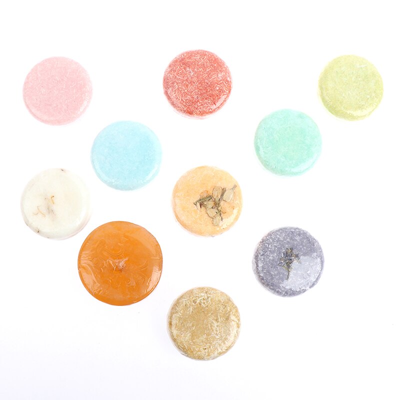 1PCS Fashion Handmade Hair Shampoo Soap Cold Processed Shampoo Bar 100% Pure Plant Hair Shampoos Hair Care