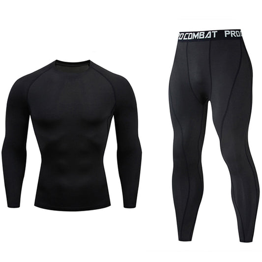 Men's Running Set Gym jogging  thermo underwear xxxxl skins Compression Fitness MMA rashgard male Quick-drying tights track suit