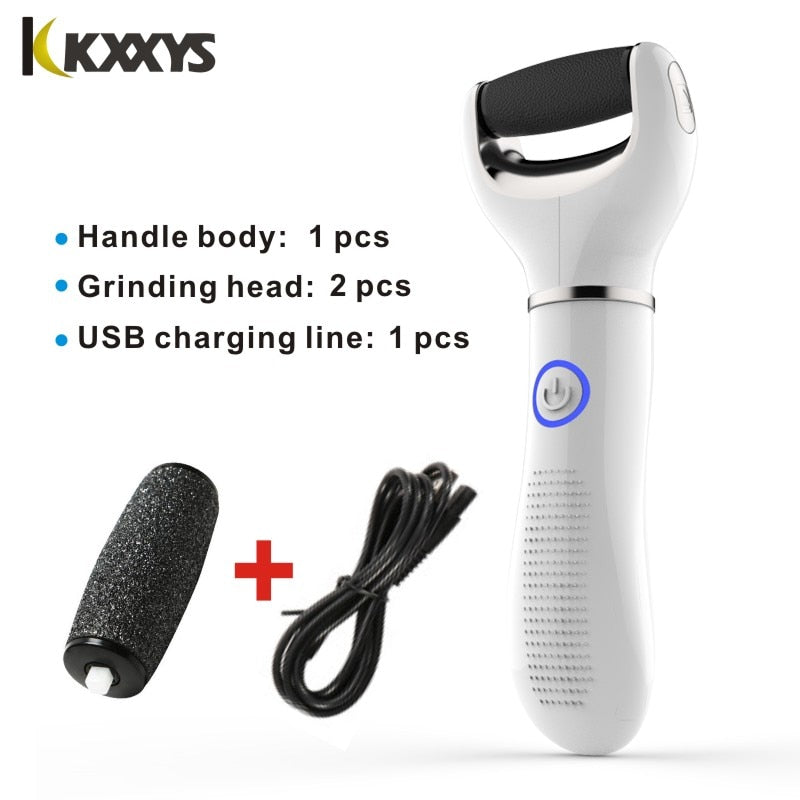 Electric USB Rechargeable Foot Grinder Heel File Grinding Exfoliator Pedicure Machine Foot Care Tool Grinding File Dead Skin