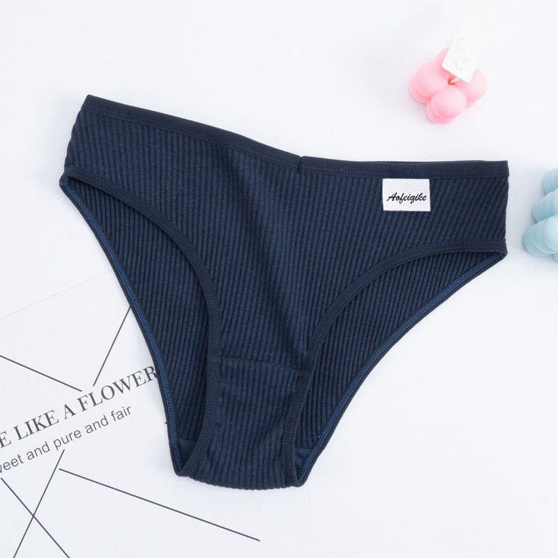 Cotton Panties Female Underpants Sexy Panties For Women Briefs Underwear Comfortable Ladies Pantys Lingerie 6 Solid Color