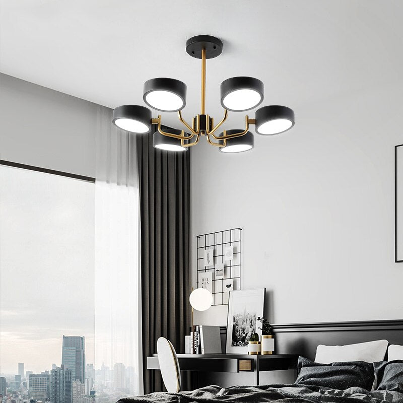 Nordic style bedroom dining room lamp minimalist creative personality home living room chandelier