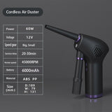 Cordless Air Duster Compressed Air Blower Electric Air Duster for Computer Keyboard Electronics Cleaning for Camera