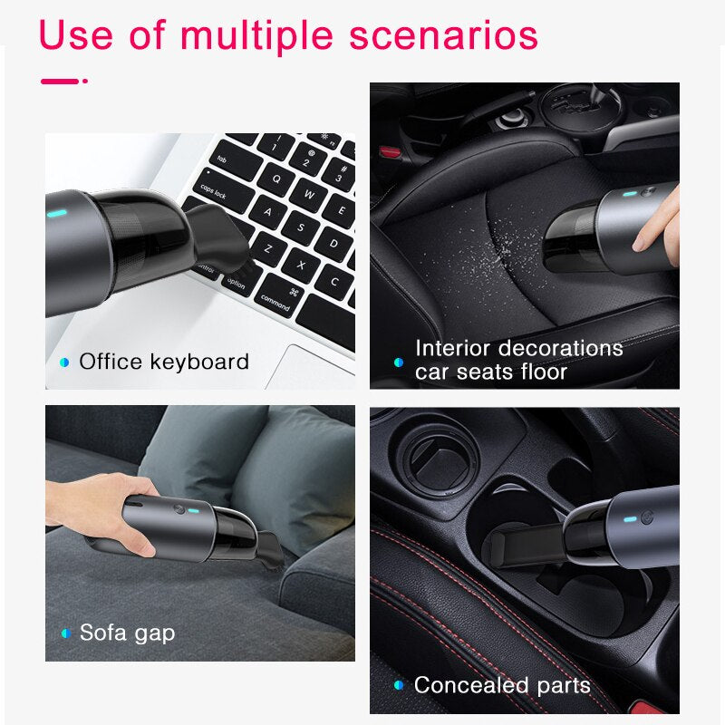 Mini vacuum cleaner for car wireless 5000Pa Portable Handheld Auto car Vaccum Cleaner Robot Interior & Home & Computer Cleaning