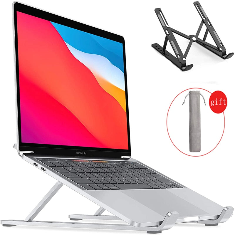 Portable Laptop Stand Adjustable Aluminium Foldable Notebook Support Laptop Base Macbook Pro Holder Bracket Computer Accessories