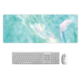 80x30cm Large Marble Desk Pad Mouse Pad Chill Gamer Waterproof Leather kawaii Desk Mat Computer Keyboard Table Decoration Cover