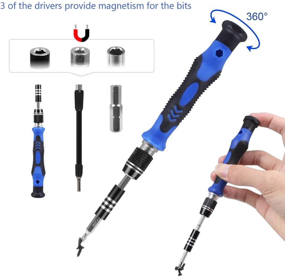 81 in 1 CR-V Screwdriver Set with Magnetic Driver Kit, Professional Electronics Repair Tool Kit Precision Screwdriver Set