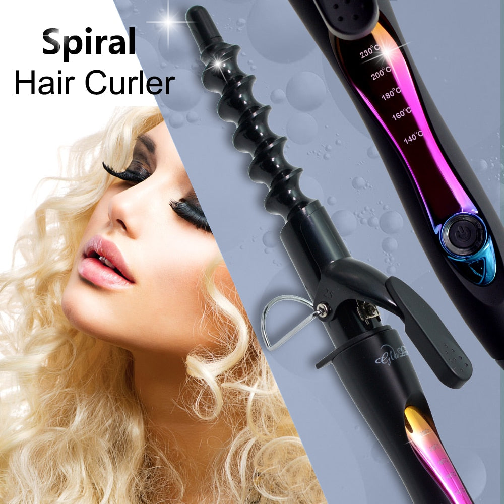 Magic Hair Curler Electric Ceramic Spiral Curling Iron Salon Hair Styling Tools Hair Wand Curler