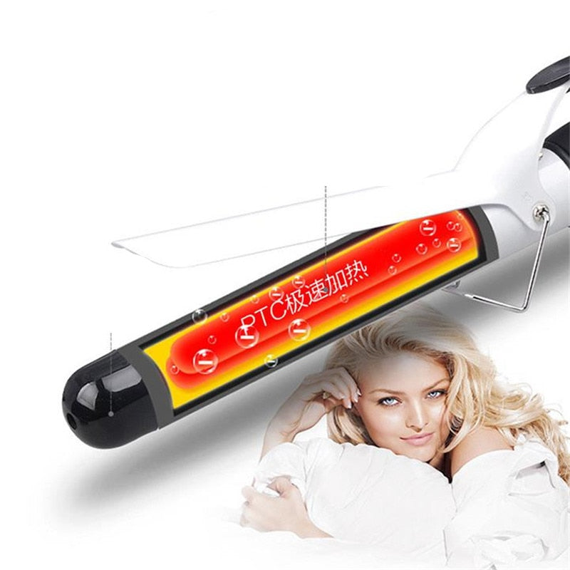 Professional LCD Hair Curler Adjustment Temperature Hair Curl Irons Curling Wand Roller Hair Tool