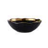 European Style Gold Side Black Plate Retro Tableware Matte Steak Dish Dessert Tray Kitchen Dinner Plates Ceramic Dishes Plates