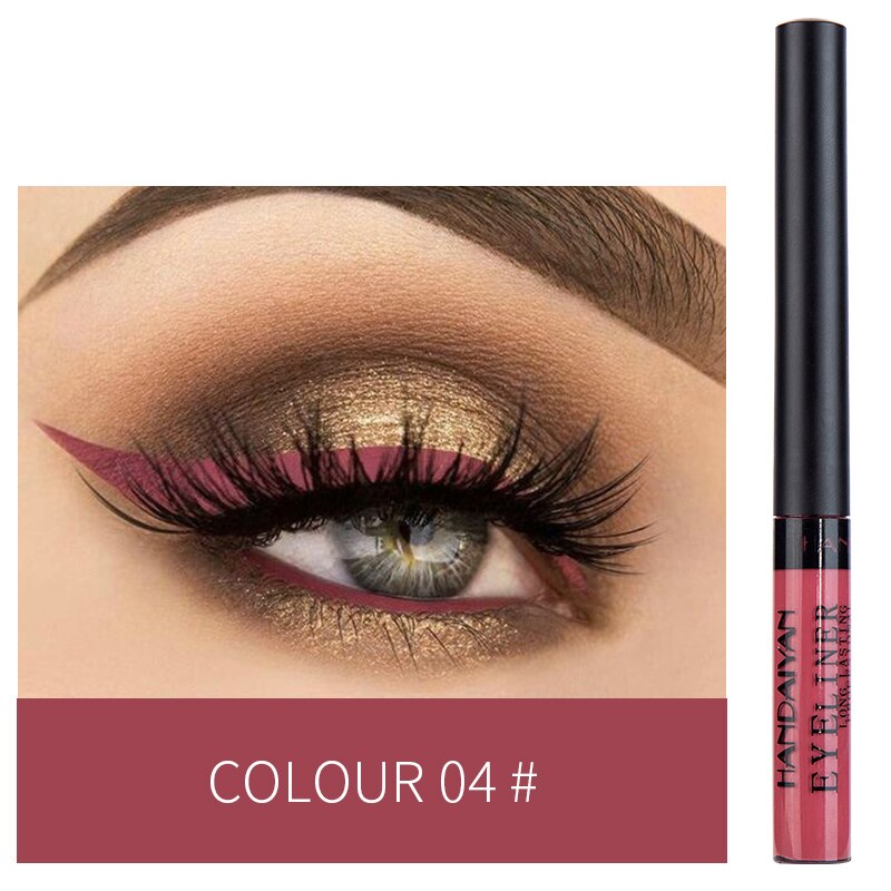 Metallic Shiny Smoky Eyeliner Party Waterproof Liquid Eyeshadow Eye-catching Long-lasting Makeup Eyes Beauty Cosmetic TSLM