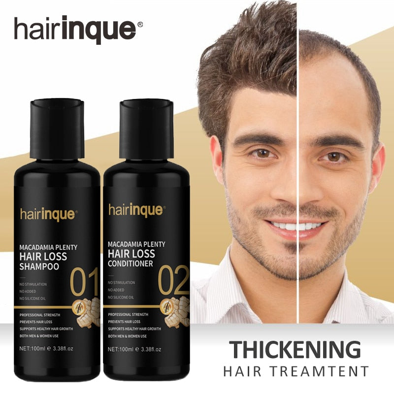 Brazilian Keratin Hair Growth Shampoo & Conditioner Set Enhance for Hair Regrowth Gifts Set Repair Prevent Men Women Care 200ml