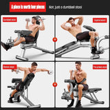 5 in 1 Folding Home Dumbbell Sit Up Stool Adjustable Ab Muscle Training Weight Bench Board Sport Gym Fitness Equipment