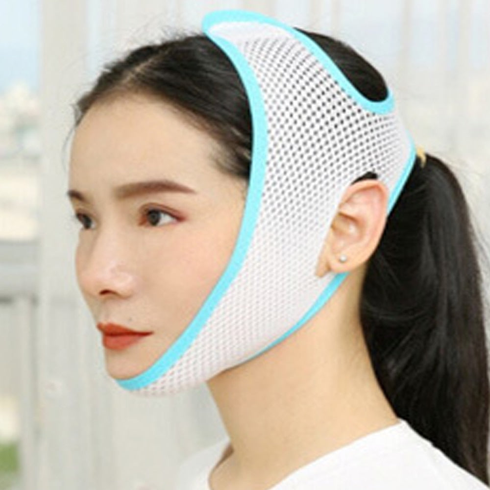 Breathable V Face Cheek Lift Up Band Face Thin Mask Reduce Double Chin V-Line Shaping Bandage Anti Wrinkle Tension Firming Belt