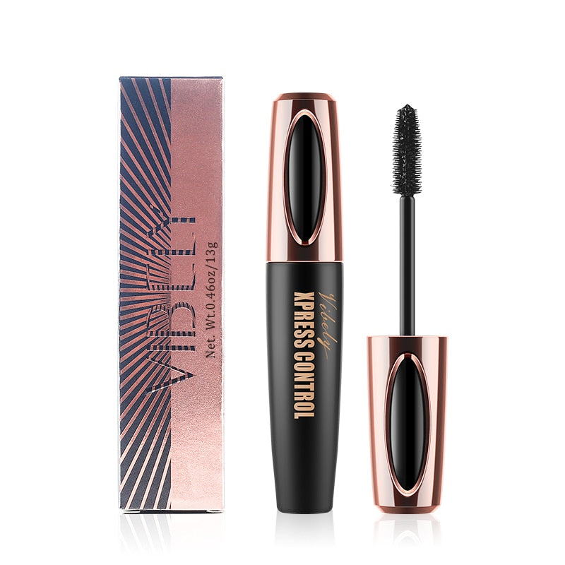 2021 New 4D Long Lasting Silk Fiber Mascara Waterproof Extension Black Thick And Lengthen Eyelash Cosmetics