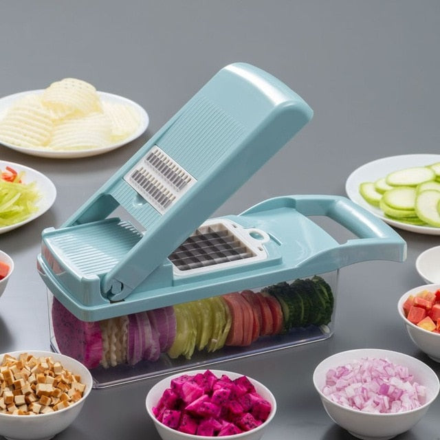 Vegetable Slicer Chopper Multifunctional Fruit Potato Carrot Peeler Grater Cutter Shredded Tool Kitchen Accessories 7 In 1 Set