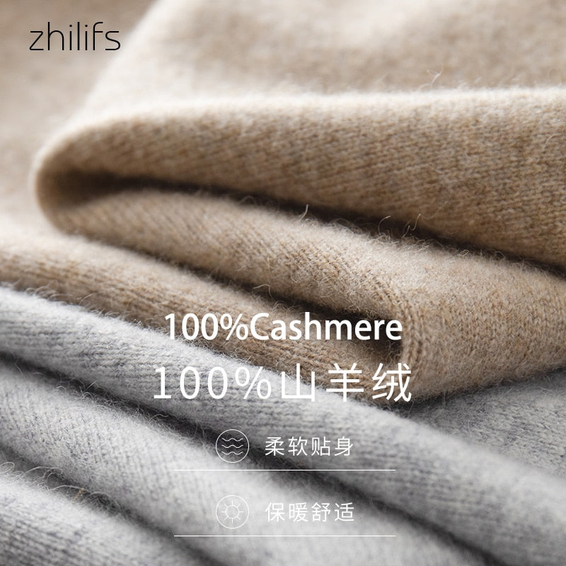 Men 100 Cashmere Sweater 2021 Men's Casual Winter Knit Warm Men Half Turtleneck Pullover Coat Outerwear Mens Sweaters And Pullo