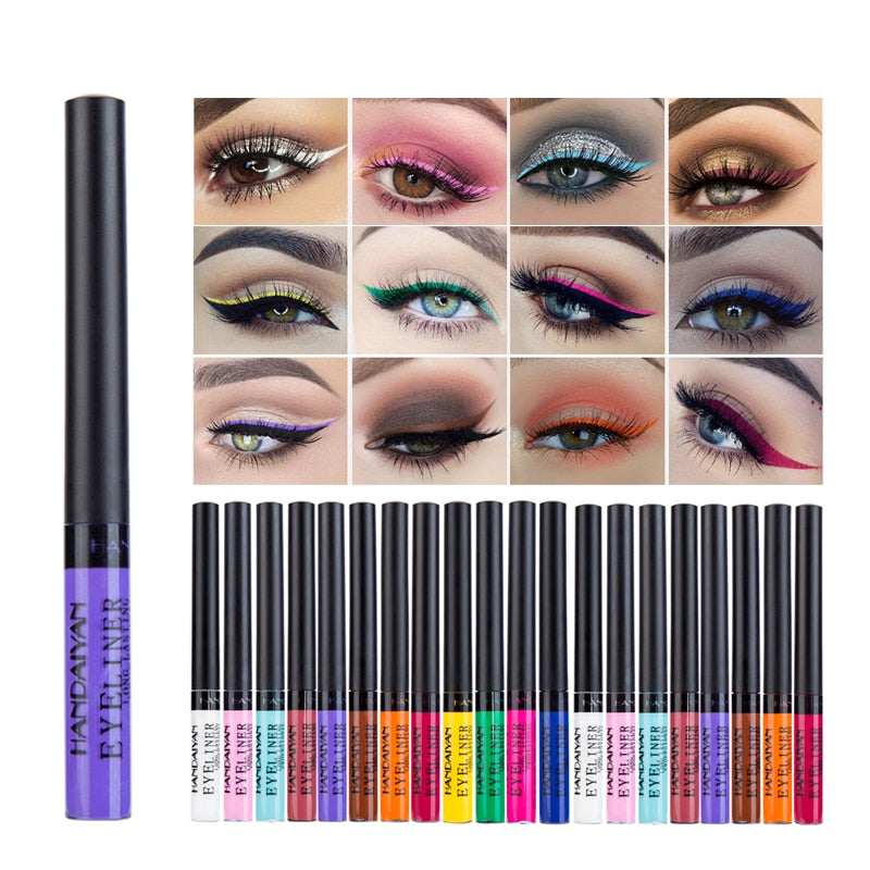 Metallic Shiny Smoky Eyeliner Party Waterproof Liquid Eyeshadow Eye-catching Long-lasting Makeup Eyes Beauty Cosmetic TSLM