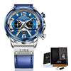 Top Brand Luxury Leather Wrist Watches Mens  Wristwatch