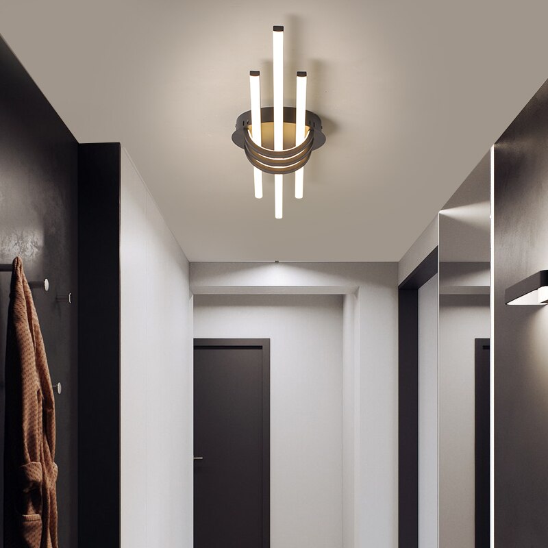 NEO Gleam Modern Led Chandelier for bedroom corridor foyer living room Matte Black/White 90-260V Led Ceiling Chandelier Fixtures