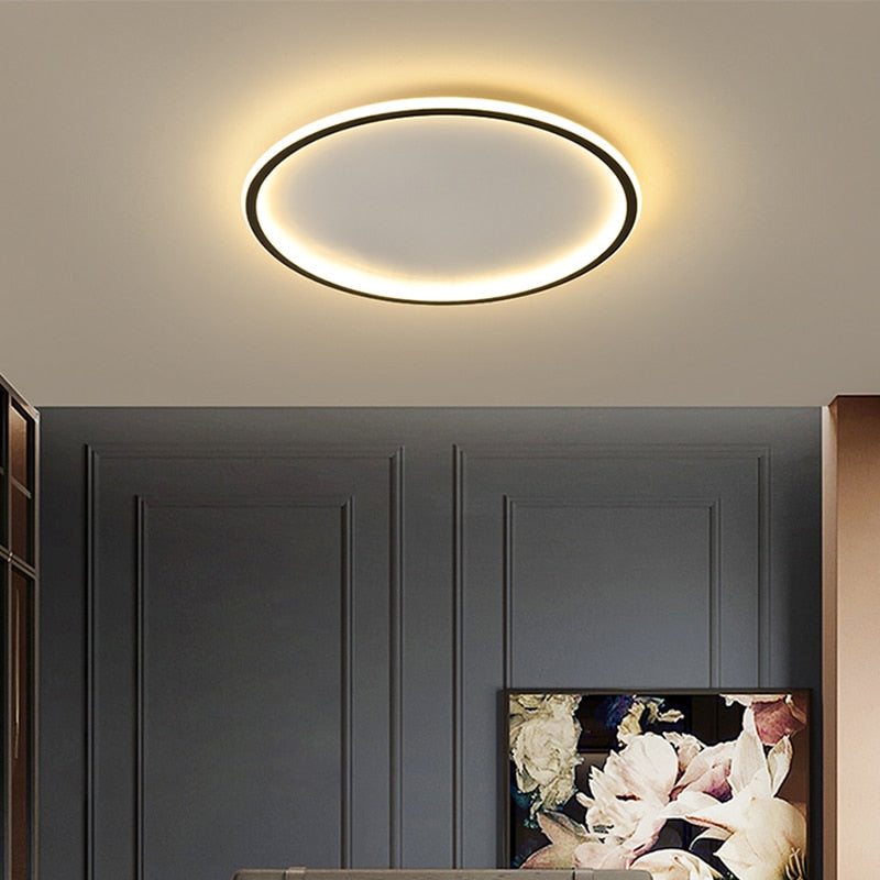 Modern led Ultra-thin Ceiling Lights for living Room bedroom App RC Square/Round ceiling lamp fixtures 90-260V